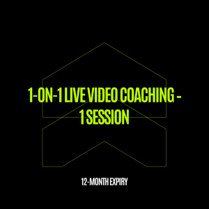 1-On-1 Live Video Coaching – 1 Session (12-Month Expiry)