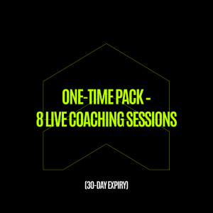 One-Time Pack – 8 Live Coaching Sessions (30-Day Expiry)