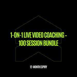 1-On-1 Live Video Coaching – 100 Session Bundle (12-Month Expiry)