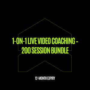 1-On-1 Live Video Coaching – 200 Session Bundle (12-Month Expiry)