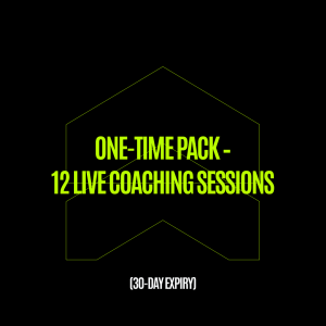 One-Time Pack – 12 Live Coaching Sessions (30-Day Expiry)