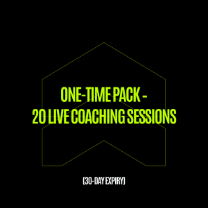 One-Time Pack – 20 Live Coaching Sessions (30-Day Expiry)